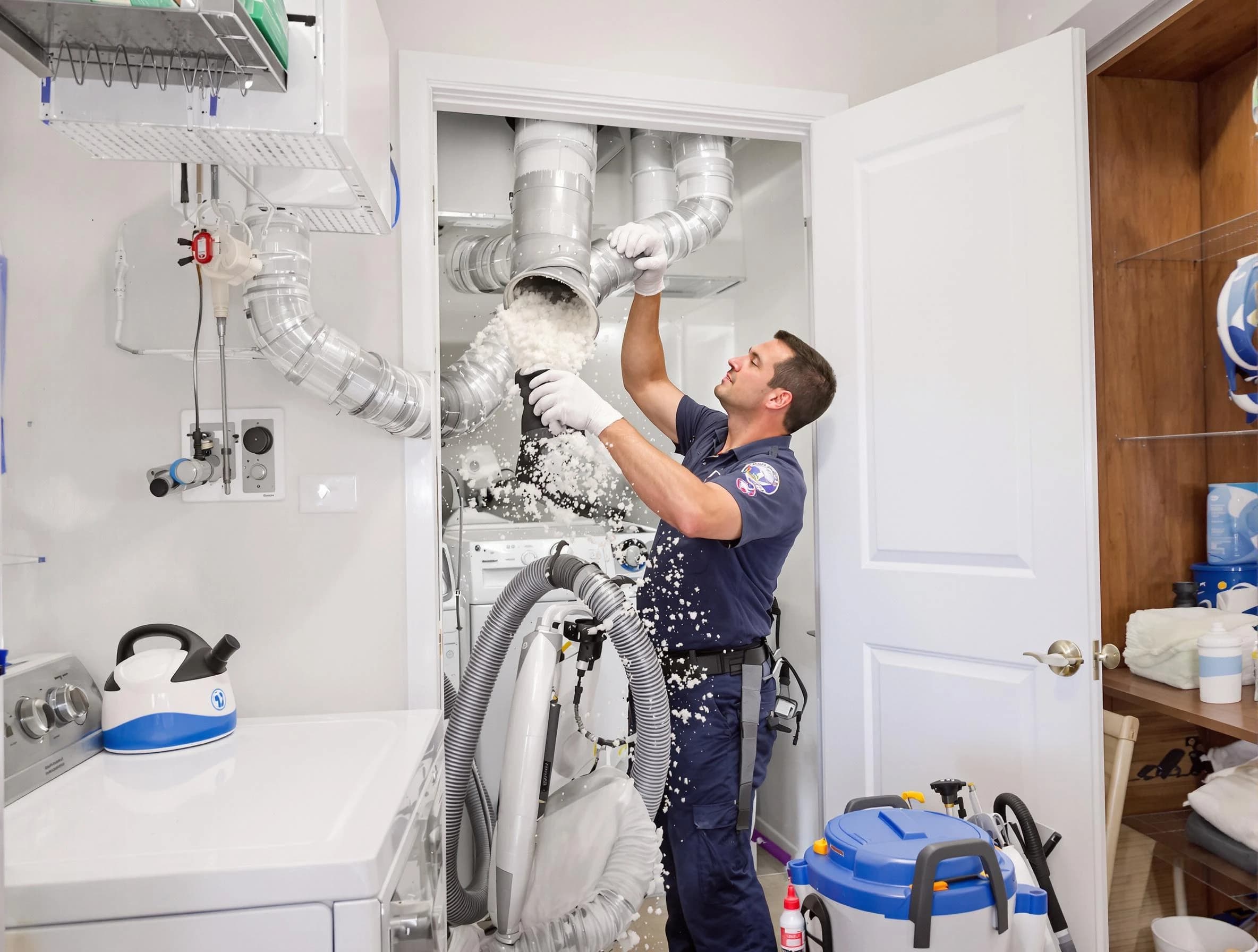 Sheridan Dryer Vent Cleaning technician delivering thorough residential dryer vent cleaning service in Sheridan